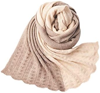 Women’s Scarf, Large, 100% Cashmere Long Scarf, Soft to the Touch, Warm, Winter Classic, Soft, Autumn/Winter, Cold Protection, No Fringe/Scallop