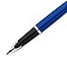 Waterman Carène Fountain Pen, Gloss Blue with Palladium Plated Trim, Medium Nib with Blue Ink Cartridge, Gift Box