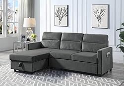 TUTB 81.5'' L-Shape Convertible Sleeper Sectional