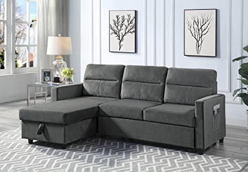 TUTB 81.5'' L-Shape Convertible Sleeper Sectional