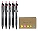 Jetstream Retractable Ballpoint Pen, Medium 0.7mm, Red Ink, 5-Pack, Sticky Notes Value Set