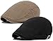 2 Pack Men's Cotton Flat Ivy Gatsby Newsboy Driving Hat Cap