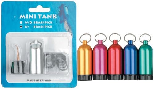Scuba Diving Mini Tank Key Ring with Pick & 12 O-Rings