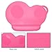 Jonhen Kids Silicone Placemat Slip Resistant Baby Toddler Plate Table Mat Portable BPA FREE (Rose red)