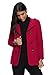 Ms Stunner Women's Winter Spring Solid Color Double Breasted Elegant Wool Coats