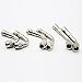Dsycar 45 Degree 90 Degree 135 Degree Brass Valve Stem Extension - Set of 6 (Silver)