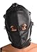 Strict Leather Asylum Leather Hood with Removable Blindfold and Muzzle, Small/Medium