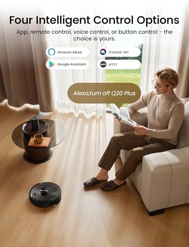 10000Pa Robot Aspirateur Laveur avec Station sans Sac Vidage Automatique,200Min Aspirateur Robot et Serpillière,Nav Lidar Cartographie,Évitement d'obstacles,Poils Animaux Tapis Sols Durs
