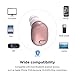 NENRENT S570 Bluetooth Earbud,Smallest Mini Invisible Wireless Bluetooth Earpiece Headset Headphone Earphone with Mic Hands-Free Calls for iPhone Samsung Galaxy LG and Smartphones Rose Gold (1 Piece)