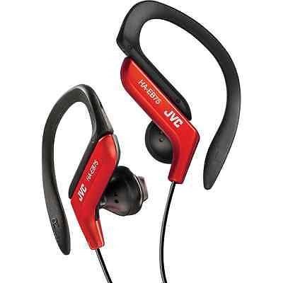 JVC HAEB75R Sports Clip Headphone, Red