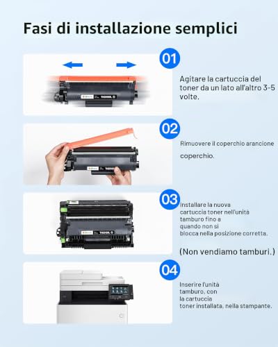 GPC Image TN2510XL Toner Compatibili per Brother TN-2510XL TN2510 per MFC-L2800DW L2827DW L2860DW L2835DW HL-L2400DWE L2447DW L2445DW DCP-L2660DW L2665DW L2620DW (2 Nero)