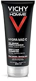 Vichy Homme Hydra Mag C Body Wash & Hair Shower Gel, 6.76 Fl. Oz.