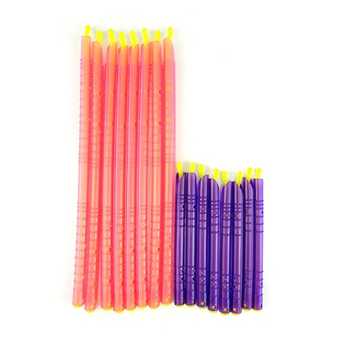 Honbay 16pcs Plastic Bag Sealer Clips Sticks Keep Bags Air Water Tight Never Waste Food Again 2 Different Sizes, Thin and Compact for Easy Storage Fully Reusable ZipLock No Moving Parts