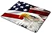 Smooffly Non-Slip Rubber Mousepad Eagle on American Flag Mouse Pad