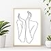 Modern Abstract Woman's Body Shape Silhouette Wall Decor Art Print Poster 11