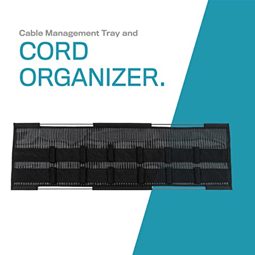 StandDesk Desk Cable Management Tray, Cord Organizer, and Cable Concealer with 12 Adjustable