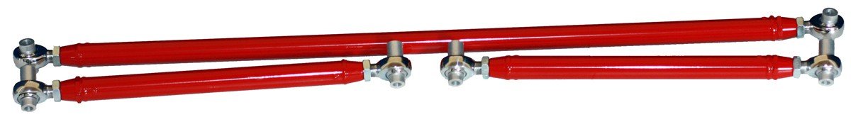 Founders Performance 23962R-PHR On Car Adjustable Lower Control Arms & Panhard Bar Kit Rod/Rod Red - Car Set