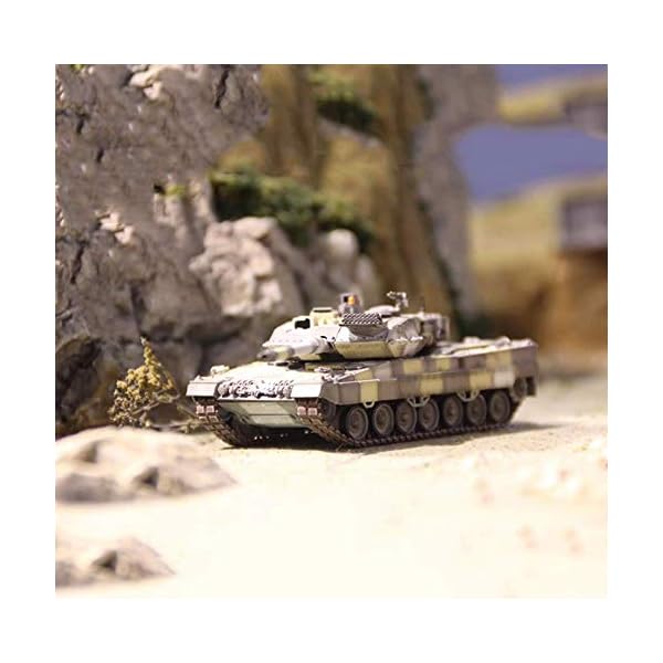 YZHM 1/72 Scale Diecast-Tank-Modell, Leopard 2A7 Hauptkampf-Tank Deutsches Armee Harz, Militärspielzeug und Geschenke, 5… – Bild 7