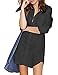 Richlulu Womens Boyfriend Button Down Casual Frock Longline Shirt Dress