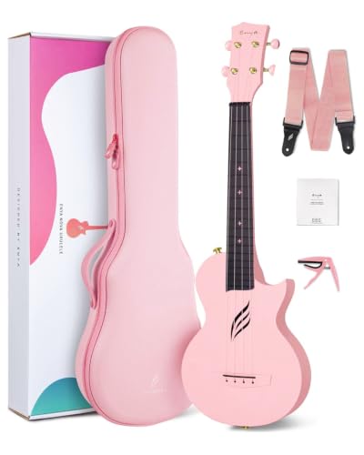 Enya Konzert Ukulele Nova U 23 Zoll aus Kohlefaser(Rosa)
