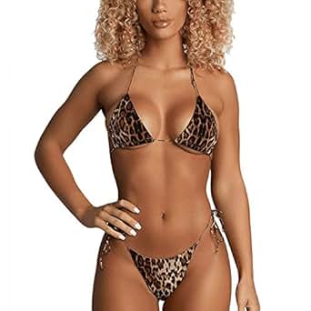 cheetah string bikini