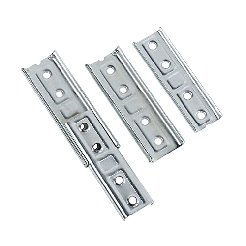 Concealed Headboard Panel Wall Mounting Heavy Duty Fixing Brackets Set of Two Interlocking Wall Hangers Furniture Connector (2 x Pair)