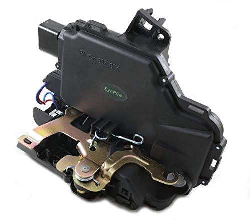 Eynpire 7127 Front Left Driver Side Door Latch w/Integrated Lock Actuator Motor Replaces VW 3B1837015AK, 3B1837015AS, 3B1837015J