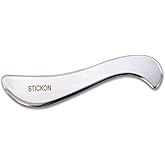 STICKON Stainless Steel Gua Sha Scraping Massage Tool IASTM Tools Great Soft Tissue Mobilization Tool (D Shape)