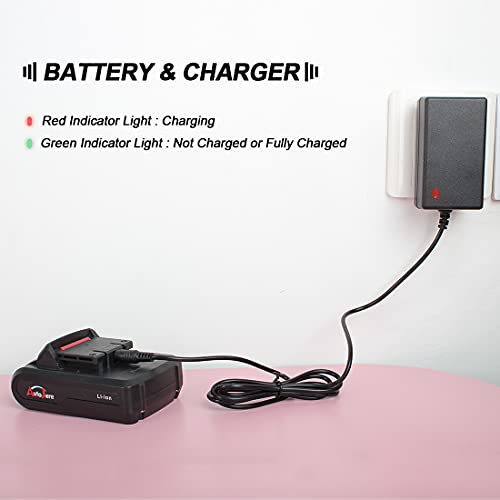 Electric Cordless Drill Kit AUTOJARE Rechargeable Power Drill Driver