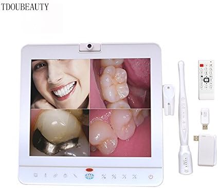 TDOUBEAUTY Perfect Combination of Intraoral Camera and Monitor Wirele 15 Inch Monitor with Oral Camera Unit with