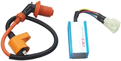 JOYII High Performance Racing Ignition Coil + CDI AC GY6 50cc - 110cc 125cc 150cc 4-stroke Engines Scooter ATV Go Kart Moped Quad Pit Dirt Bike