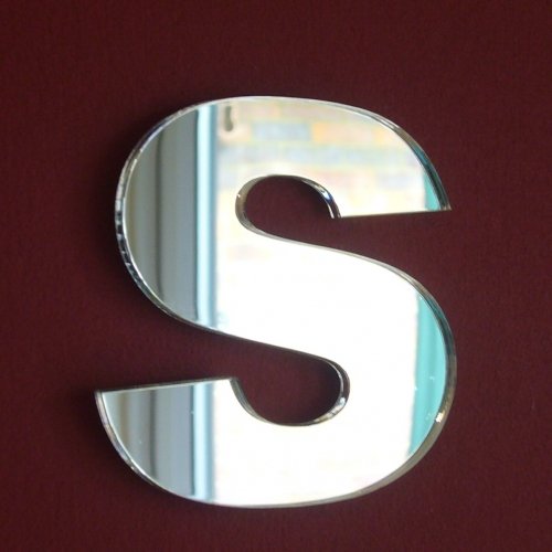 Super Cool Creations Lower Case Letter S Mirrors - 40cm