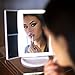 Prosper Beauty Lighted Makeup Mirror Vanity [LIT 36 LED Lights Bright Natural Beauty Cosmetic Travel Trifold 1x / 2X / 3X Magnification USB Charging 180 Degree Adjustable Stand (White)