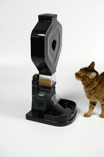 Automatic Cat Feeder, CSF-3XL Super Feeder, 1.5 Gallon Hopper, WiFi Socket, Chute Cover, Stand and Bowl--20 Meals per Day with In-between Snacks Possible. (Approximately 5 lbs food)
