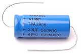 Sprague Atom Guitar Amp Capacitor, 20uF â€“ 500V
