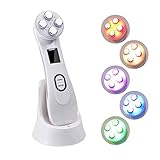 Facial Mesotherapy Electroporation RF Radio Frequency LED Photon Device Face Lifting Tighten Wrinkle Removal Skin Care Massager
