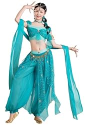 ELLYDOOR Arabian Jasmine Costume for Women Princess