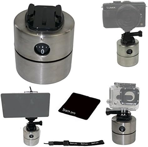 Black Pro 1 Hour 360' Auto Rotation Time Lapse Pan Scene Lapse for Gopro Hero 4/3+/3/2/1