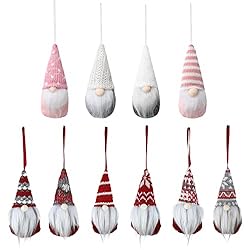 Hanging Plush Gnomes Christmas Ornaments Set , Home