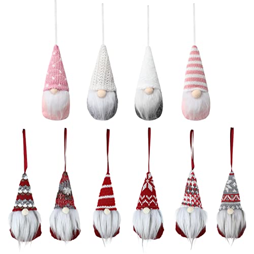 Hanging Plush Gnomes Christmas Ornaments Set , Home