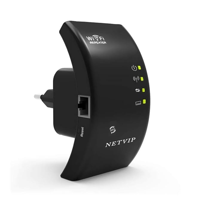 NETVIP WLAN Verstärker Wireless WLAN Repeater(300Mbit/s, 2.4GHz) Signalverstärker WiFi Range Extender Netz Empfänger WLAN Ver