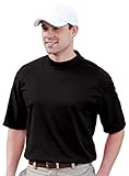 Jonathan Corey Men'S Short Sleeve Performance Pique Mock Turtleneck (Black) (XL)