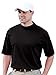 Jonathan Corey Men'S Short Sleeve Performance Pique Mock Turtleneck (Black) (XL)