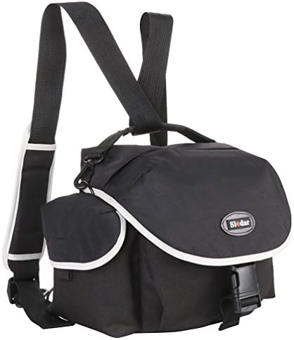 Sladar Lightweight Shockproof DSLR Digital SLR Camera Bags Professional Photographers Messengers Crossbody Backpacks with Configurable Dividers and Dust Cover Lens Storage Compartments Black