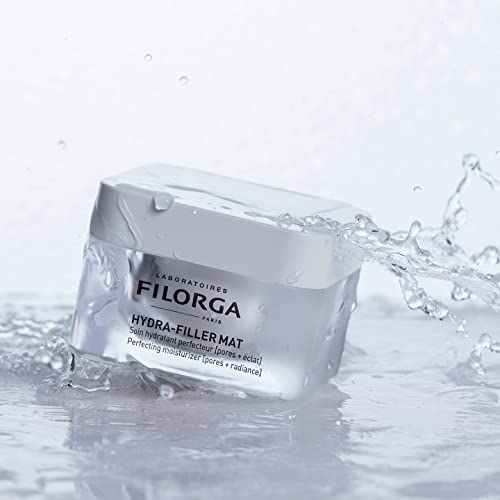 Filorga Hydra-Filler Mat Perfecting Moisturizing Cream, Face Moisturizer with Hyaluronic Acid and Enzymes to Hydrate Skin, Refine Pores, and Reveal a Radiant Complexion, 1.69 fl. oz.