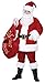 California Costumes Men's Deluxe Santa Suit Adult, Red/White, Medium