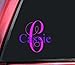 Monogram Letter Name Decal. Choose Letters, Name, Colors, and Size. For Car Windows, Cups, Laptop, Water Bottle, etc. Metallic Chrome and Glitter Vinyl Options