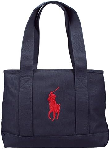 Amazon ポロ ラルフローレン トートバッグ レディース ネイビー レッド Raa 並行輸入品 Polo Ralph Lauren ポロラルフローレン トートバッグ