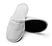 Arus Women's Organic Turkish Terry Cotton Memory Foam Spa Slippers White Large