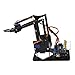 seelive Robotic Arm Arduino, DIY Robot Arm 4-Dof Robot Handle Mechanical Arm for Arduino, Movement Joints Flexible Robustthumb 4